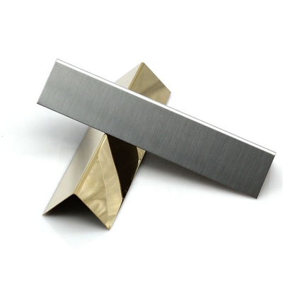 Stainless Steel Strip L Profile Sustainable L Tile Trim 0.55mm Thickness