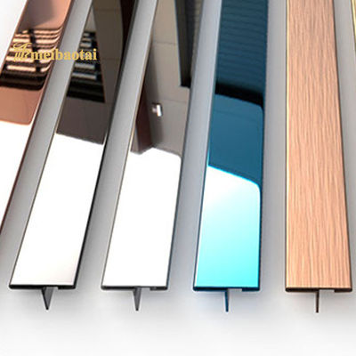 अच्छा दाम 3048 मिमी स्टेनलेस स्टील प्रभाव टाइल ट्रिम, 304 स्टेनलेस स्टील टाइल पट्टी ऑनलाइन