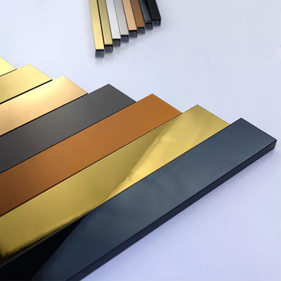 अच्छा दाम रंगीन समाप्त के साथ अनुकूलित आकार 304 स्टेनलेस स्टील यू प्रोफाइल ऑनलाइन