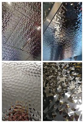 अच्छी कीमत Ss304 201 मिमी दर्पण रंग पानी लहर शीट सजावट बूथ, छत, दीवार, कप ऑनलाइन