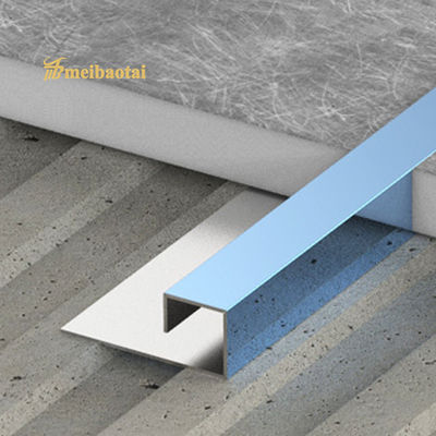 अच्छा दाम T50 ग्रेड 201 304 स्टेनलेस स्टील टाइल ट्रिम मोटाई 0.65MM ऑनलाइन