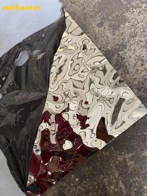 अच्छा दाम चांदी सोना काला दर्पण पानी लहर स्टेनलेस स्टील शीट 1219 * 2438 मिमी ऑनलाइन