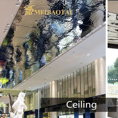 अच्छा दाम Ss304 201 0.65 मिमी दर्पण पानी लहर शीट सजावट छत, दीवार ऑनलाइन