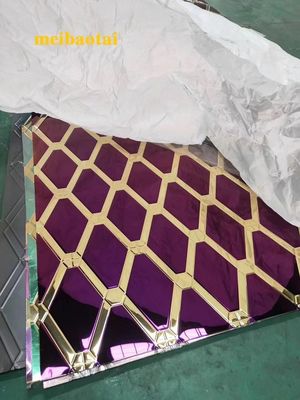 अच्छा दाम दो रंग पैटर्न स्टेनलेस स्टील स्टैम्पिंग प्लेट सजावट रसोई कैबिनेट ऑनलाइन