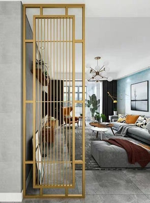 अच्छा दाम पृष्ठभूमि दीवार और छत सजावट के लिए अनुकूलित डिजाइन स्टेनलेस स्टील कमरे विभाजक ऑनलाइन