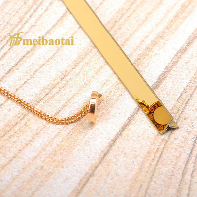 अच्छी कीमत 3048 मिमी स्टेनलेस स्टील प्रभाव टाइल ट्रिम 304 स्टेनलेस स्टील टाइल पट्टी ऑनलाइन