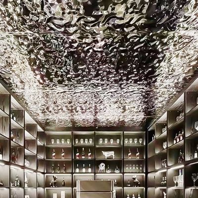 अच्छी कीमत चांदी का दर्पण जल लहर शीट सजावट छत एएसटीएम मानक ऑनलाइन