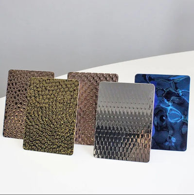 अच्छा दाम उच्च कठोरता Cr/Ni सामग्री के साथ अनुकूलन योग्य उभरा हुआ स्टेनलेस स्टील शीट ऑनलाइन