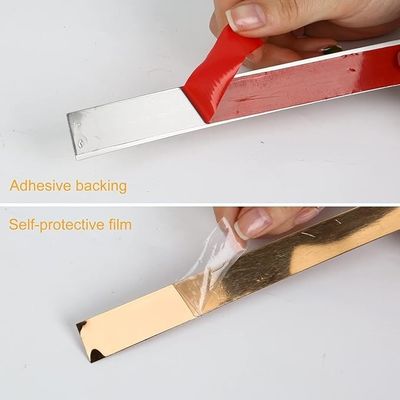 अच्छी कीमत धातु स्टेनलेस स्टील चिपकने वाला रोल फ्लैट टेप के साथ हेयरलाइन खत्म ऑनलाइन