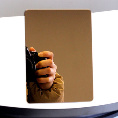 अच्छा दाम चॉकलेट गोल्ड मिरर फिनिश सजावटी स्टेनलेस स्टील शीट ऑनलाइन