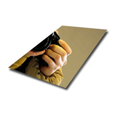 अच्छा दाम शैंपेन स्वर्ण दर्पण पॉलिश स्टेनलेस स्टील शीट ऑनलाइन