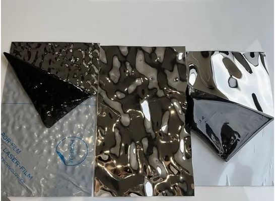 अच्छा दाम आंतरिक डिजाइन के लिए बड़े जल लहर पैटर्न जल लहर स्टेनलेस स्टील शीट ऑनलाइन