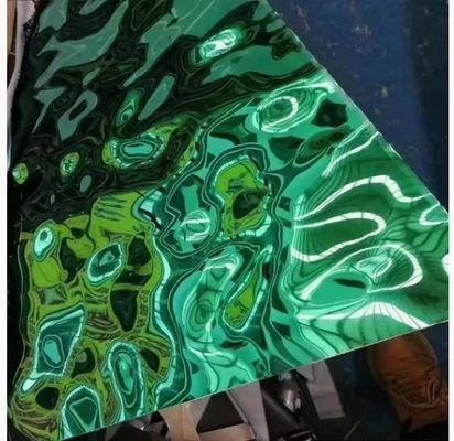 अच्छा दाम आंतरिक सजावट के लिए पीवीडी कलर कोटिंग वाटर रिपल स्टेनलेस स्टील शीट ऑनलाइन