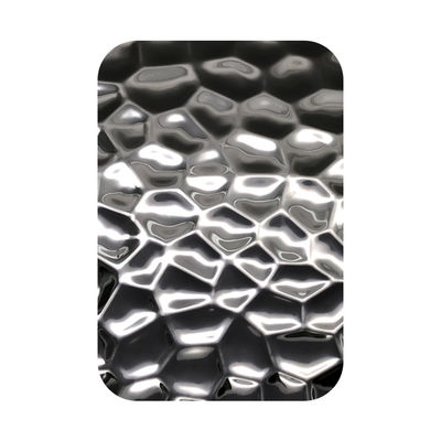Hammer Textured Black Mirror Stainless Steel Sheet