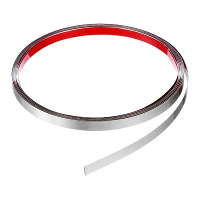 अच्छी कीमत सिल्वर मिरर हेयरलाइन मेटल स्टेनलेस स्टील चिपकने वाला रोल फ्लैट टेप ऑनलाइन