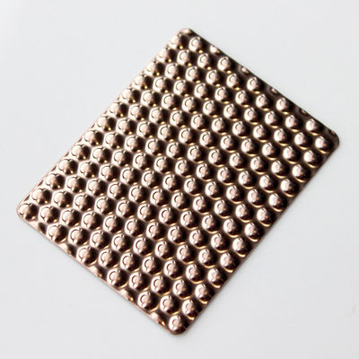 गुलाबी स्वर्ण मुद्रित स्टेनलेस स्टील शीट धातु सजावटी शीट