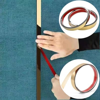 अच्छा दाम धातु स्टेनलेस स्टील टाइल ट्रिम फ्लैट टेप चिपकने वाला रोल ऑनलाइन