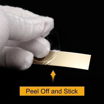 Gold Mirror Metal Stainless Steel Tile Trim Flat Tape Adhesive Roll