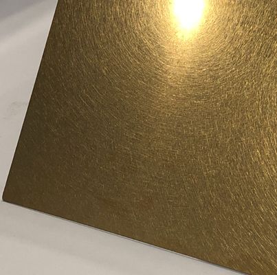 Gold Pvd Color Coating Stainless Steel Vibration  Sheet Decoration Plate