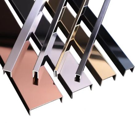U6 U8 U10 Color Stainless Steel U Tile Trim Decoration Wall