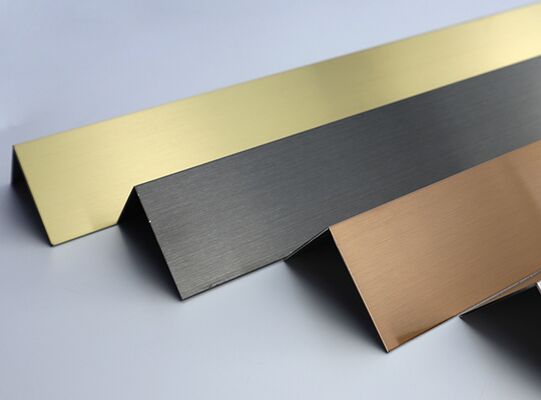 अच्छा दाम काले दर्पण / हेयरलाइन स्टेनलेस स्टील एल वी टाइल ट्रिम सजावट दीवार ऑनलाइन