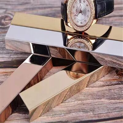 कस्टमाइज्ड साइज़ 304 स्टेनलेस स्टील एज ट्रिम यू शेप टाइल ट्रिम