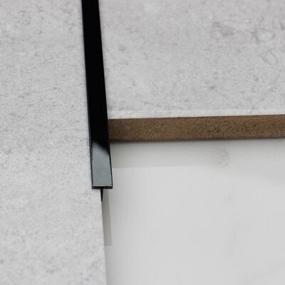 पीवीडी ब्लैक मिरर 10 फीट स्टेनलेस स्टील एज ट्रिम 304 आकार