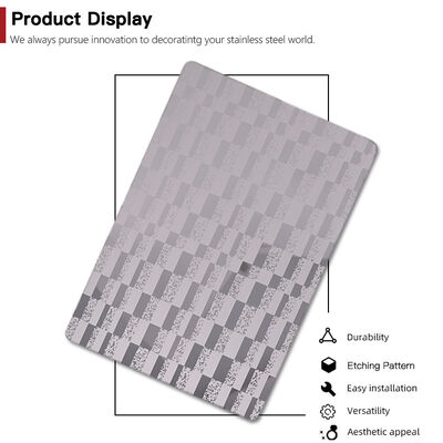 201 Stainless Steel Elevator Sheet in 1219x3048mm Size for Decorative Applications