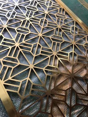 प्राचीन पीतल स्टेनलेस स्टील कक्ष विभक्त दीवार विभक्त ODM उपलब्ध है