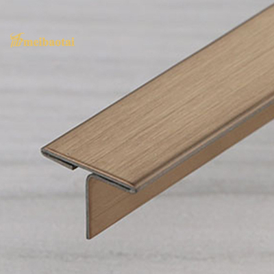 टाइल्स T20 X 3048mm . के लिए PVD कांस्य लेपित स्टेनलेस स्टील किनारा पट्टी