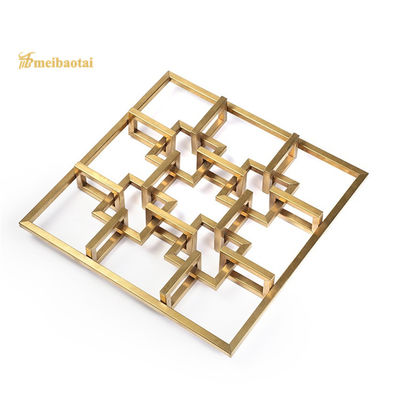 हेयरलाइन मेटल फ्रेम रूम डिवाइडर आर्ट स्क्रीन 4 सेमी मोटी जेआईएस मानक