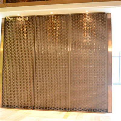 अच्छा दाम चेकर आकार विभाजन स्टेनलेस स्टील कमरे विभाजक होटल सजावट ऑनलाइन