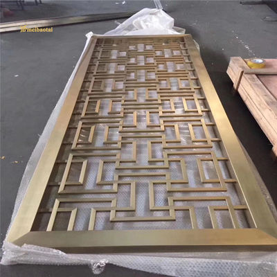 अच्छा दाम 201 304 स्टेनलेस स्टील रूम डिवाइडर प्राचीन कांस्य स्लिट एज ऑनलाइन