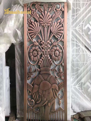 अच्छा दाम खोखले लेजर स्टेनलेस स्टील कक्ष विभाजक सजावट स्क्रीन ऑनलाइन