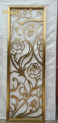 अच्छा दाम सोने का दर्पण स्टेनलेस स्टील रूम डिवाइडर 0.3-3.0 मिमी मोटाई ऑनलाइन