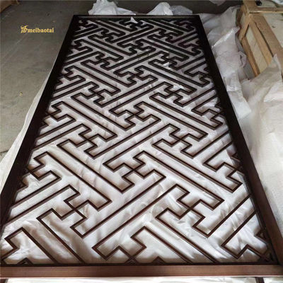 अच्छी कीमत गुलाबी सोने ब्राउन पीवीडी रंग चढ़ाना एल्यूमीनियम 10 मिमी कमरे विभाजक ऑनलाइन