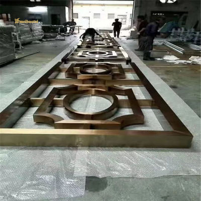 अच्छा दाम 201 304 स्टेनलेस स्टील रूम डिवाइडर होटल सजावट अनुकूलन योग्य आकार ऑनलाइन