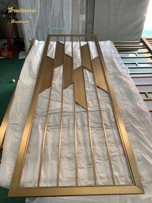 अच्छा दाम होटल सजावट 304 स्टेनलेस स्टील कमरे विभाजक 0.3-3.0 मिमी मोटाई ऑनलाइन