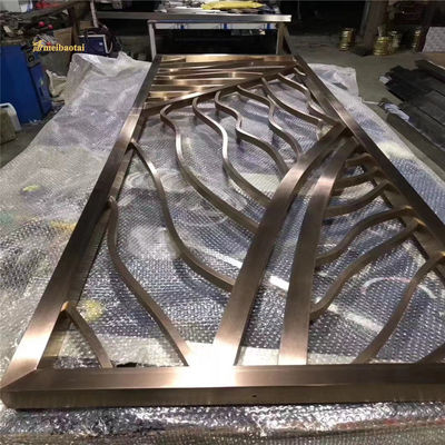 अच्छा दाम सजावट एमबीटी कांस्य तांबा स्टेनलेस स्टील कक्ष विभाजक 3.0 मिमी मोटी ऑनलाइन