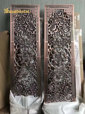 अच्छा दाम 201 304 प्राचीन कांस्य होटल सजावट स्टेनलेस स्टील कमरे विभाजक ऑनलाइन