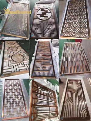 अच्छा दाम SS201 304 स्टेनलेस स्टील कमरे विभाजक सजावट दीवार अनुकूलित ऑनलाइन