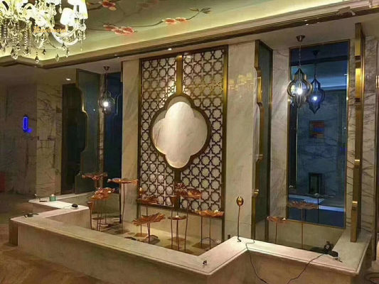अच्छा दाम खोखले डिजाइन 40 मिमी मोटाई अनुकूलित आकार स्टेनलेस स्टील कमरे विभाजक धातु कमरे विभाजन ऑनलाइन