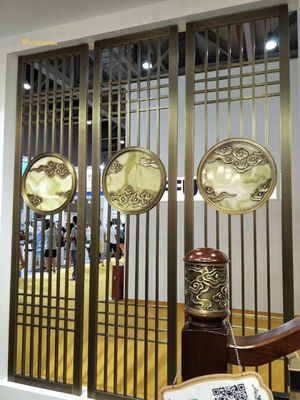 एसएस304 201 हेयरलाइन स्टेनलेस स्टील स्क्रीन सजावट होटल, दीवार, रेस्तरां