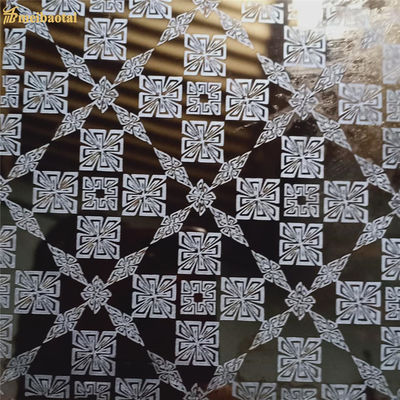 लिफ्ट सजावटी पैनल के लिए 70 माइक्रोन पीवीसी फिल्म के साथ ग्रेड 201 नक़्क़ाशीदार स्टेनलेस स्टील शीट 1219x3048 मिमी