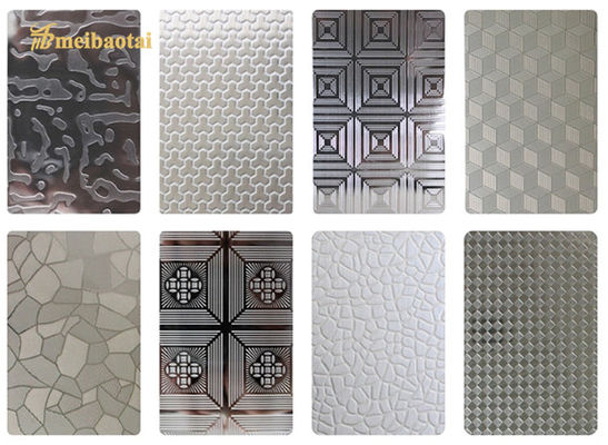 अच्छा दाम SS201 304 0.8 मिमी स्टेनलेस स्टील एम्बॉस्ड शीट सजावट दीवार प्लेट ऑनलाइन