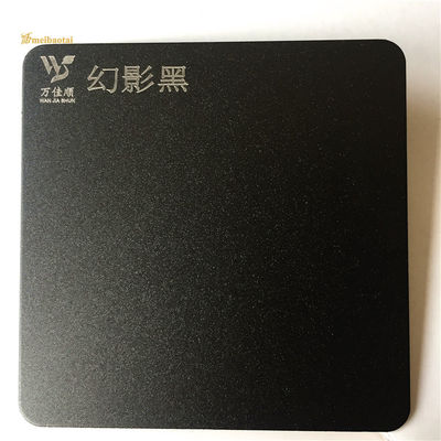 सैंडब्लास्टेड ब्लैक 0.55 मिमी मोटाई 304 स्टेनलेस स्टील सजावटी एसएस प्लेट फ्लैट आकार के साथ