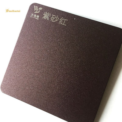 अच्छा दाम ब्रश 201 स्टेनलेस स्टील रसोई दीवार शीट बैंगनी और लाल विरोधी फिंगरप्रिंट ऑनलाइन