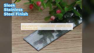 हेयरलाइन स्टेनलेस स्टील चिपकने वाला रोल